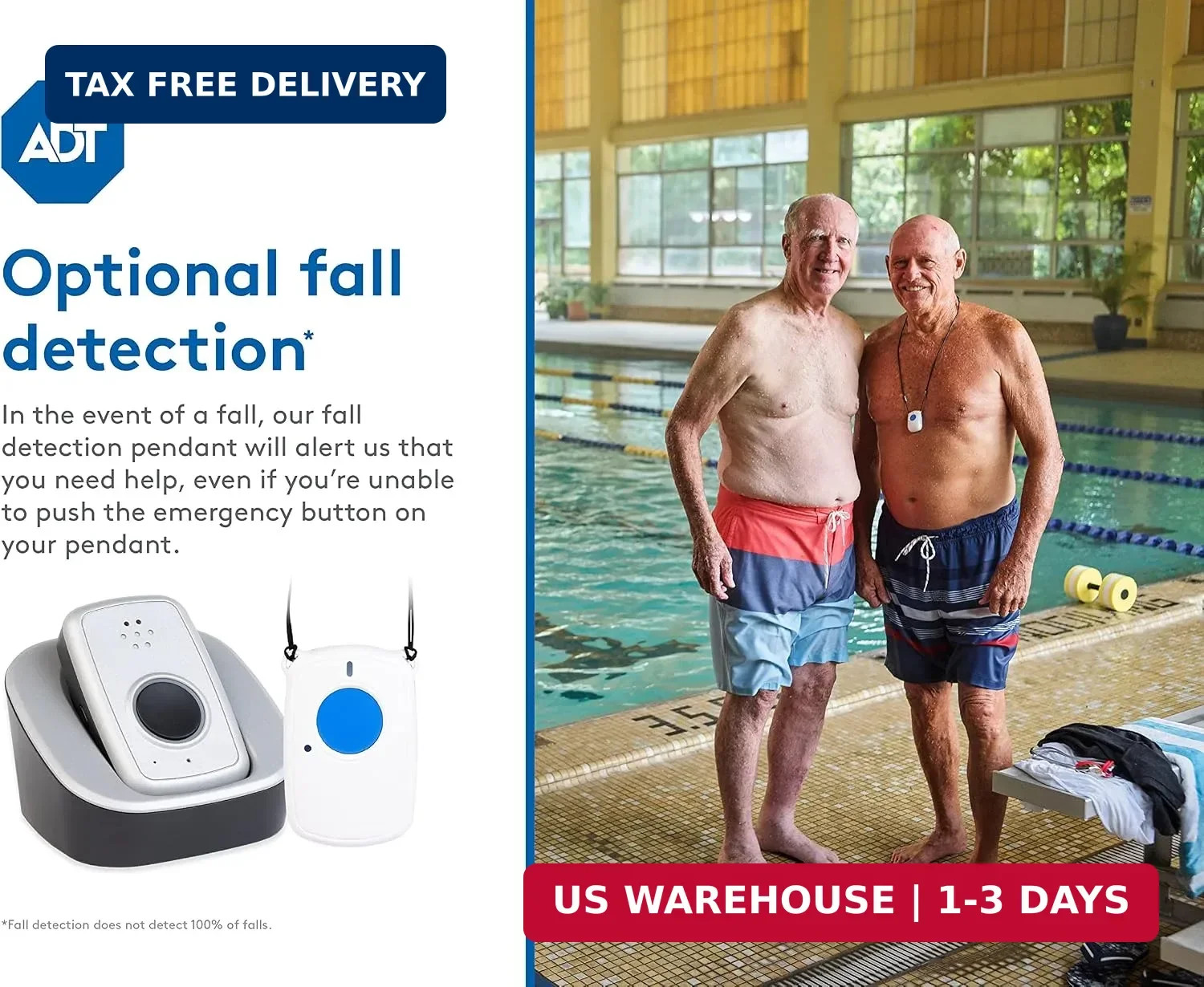 ADT On-The-Go Mobile Medical Alert System for Seniors, Neck Pendant | ADT-Monito