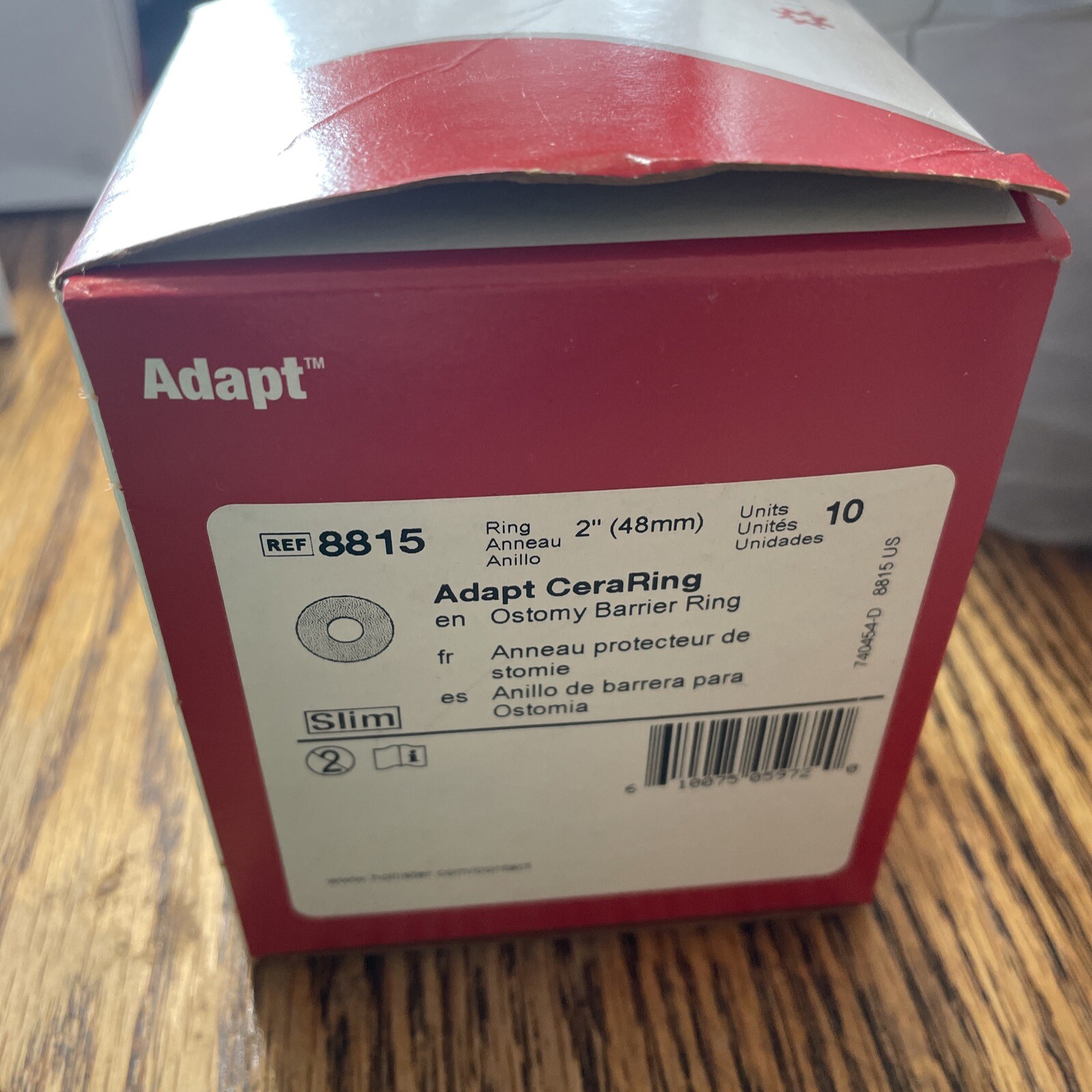 Hollister 8815 Adapt CeraRing Slim Ostomy Barrier Ring 2”, Box of 10 Exp 2028
