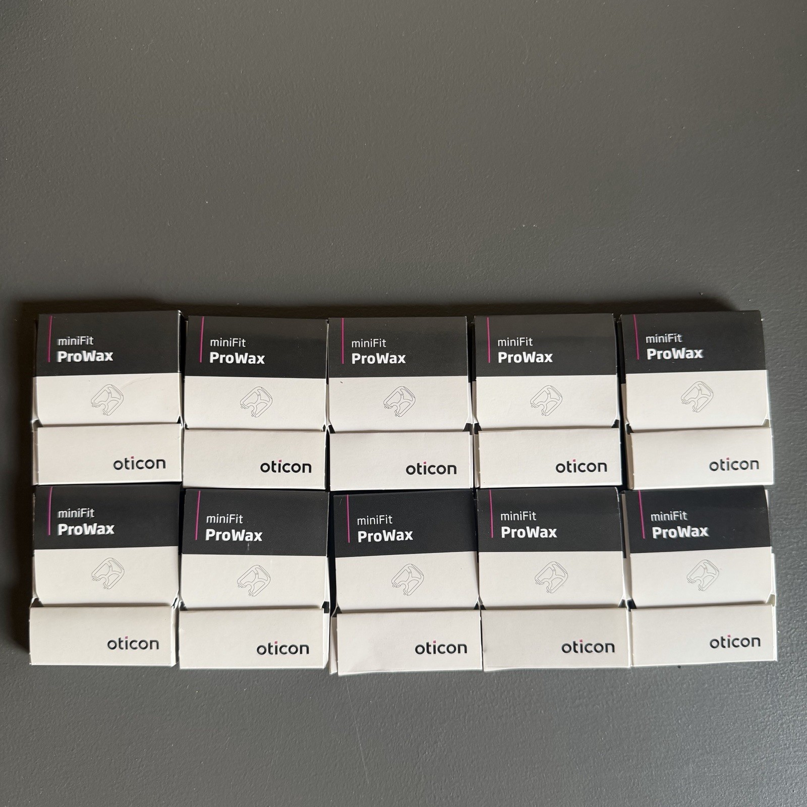 10 Pack Oticon ProWax miniFit Hearing Aid Wax Guards. 6 Filters /pack. 60 Total.