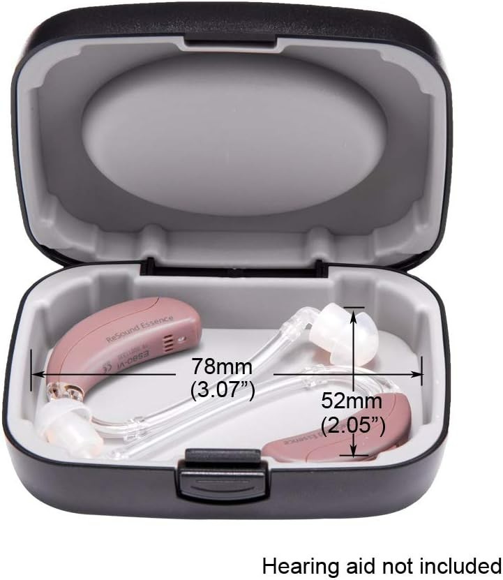 Modern Hard Hearing Aid Case – Stylish Portable Storage for BTE & ITE Models