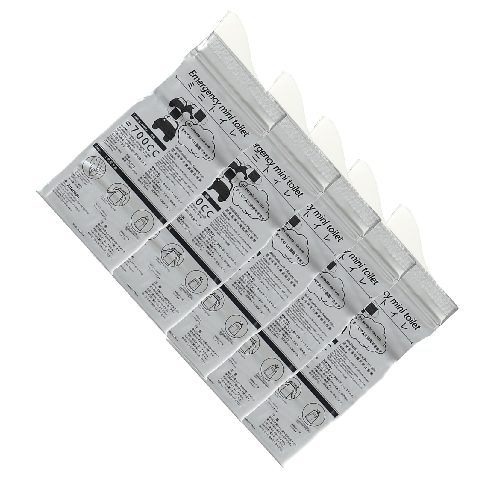 Disposable Urine Bag Portable 700ML Travel Pee Bag For Outdoor Travel Emerg RVAM