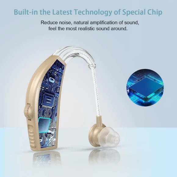 Hearing Aids Hearing Amplifiers for Seniors Rechargeable with Noise Cancelling.