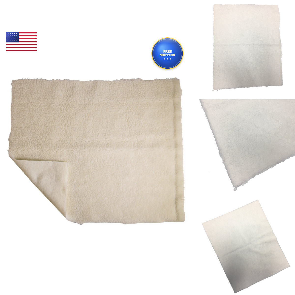 Pcp Synthetic Sheepskin Fleece Bed Pad Wheelchair Cushion Pressure Relief