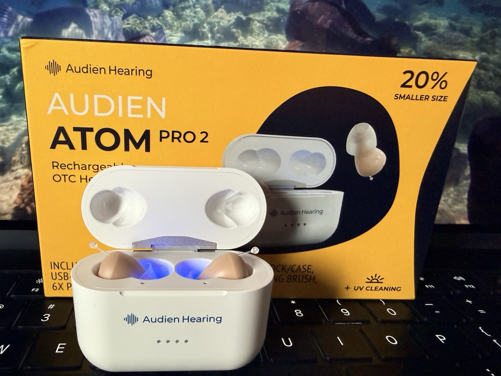 Audien Hearing Atom Pro 2 Rechargeable OTC Hearing Aid