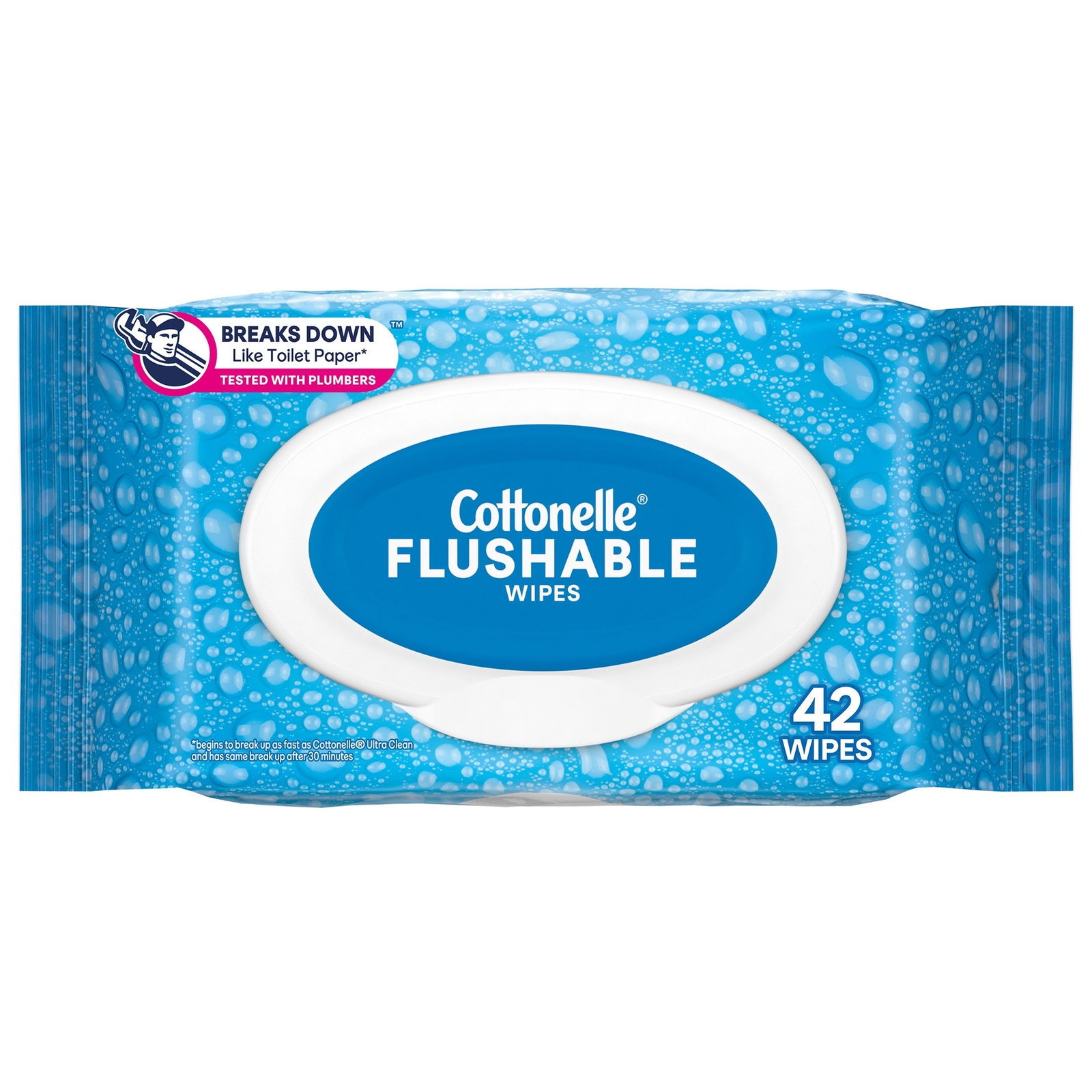 Cottonelle Adult Wipe or Washcloth 5 X 7-1/4 Inch 44932 1 Pack 42 Wipes