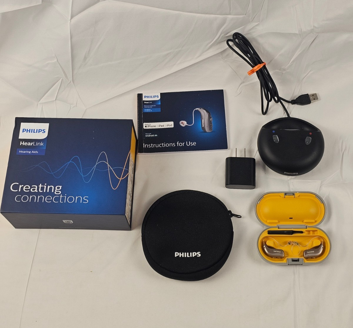PHILIPS HEARLINK 9030 MNR T-R DIGITAL HEARING AIDS – Apple Android Compatible