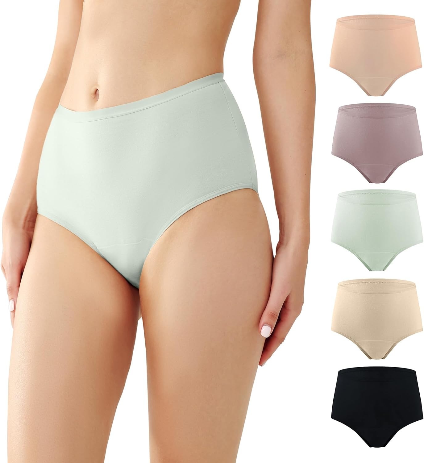 Washable Incontinence Underwear Women Small Leakproof Absorbent 5 Pack