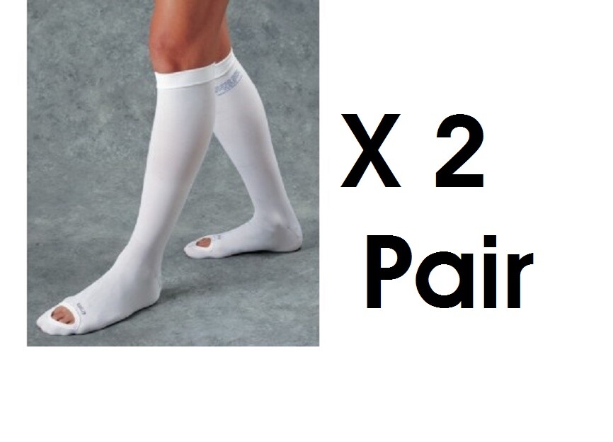 2 Pr Premium Anti Embolism Compression Stockings 23640-185(XL/Long) KNEE LENGTH
