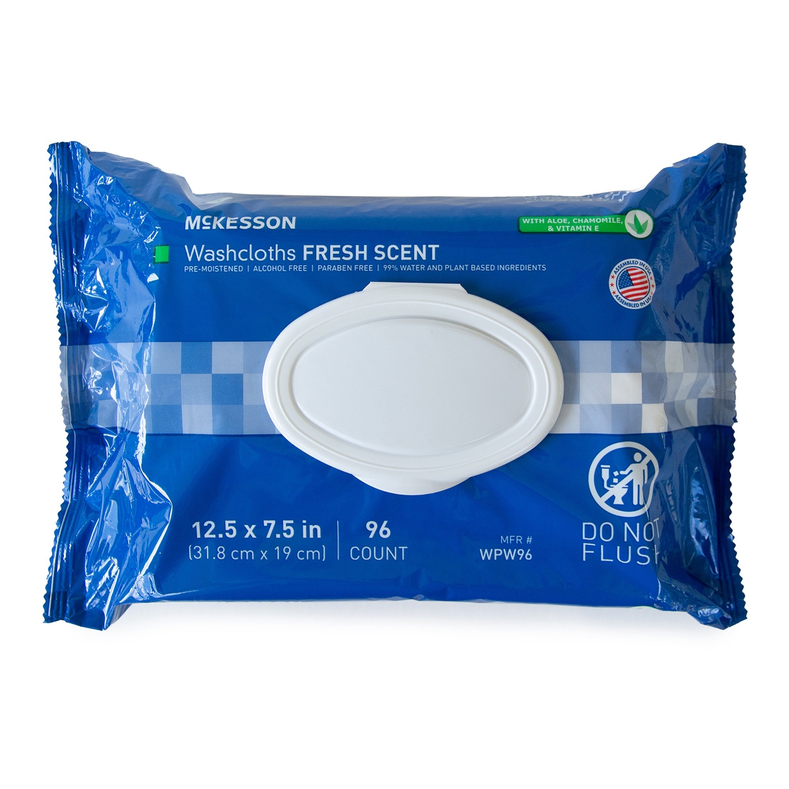 McKesson Personal Cleansing Wipe 7.5 x 12.5″ WPW96 1 Pack 96 Wipes