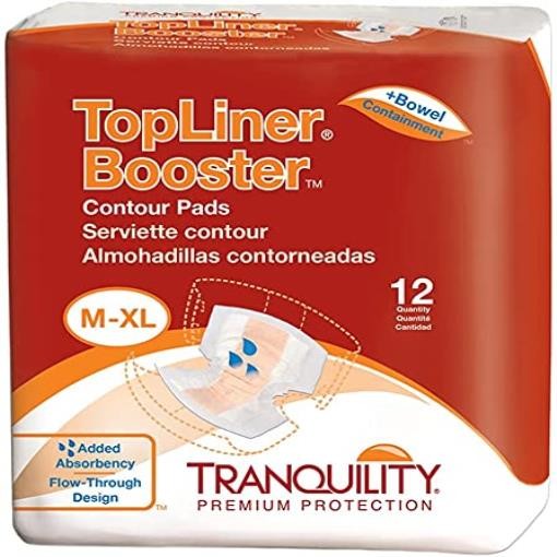 Tranquility TopLiner Booster Pads Contour 120 Count