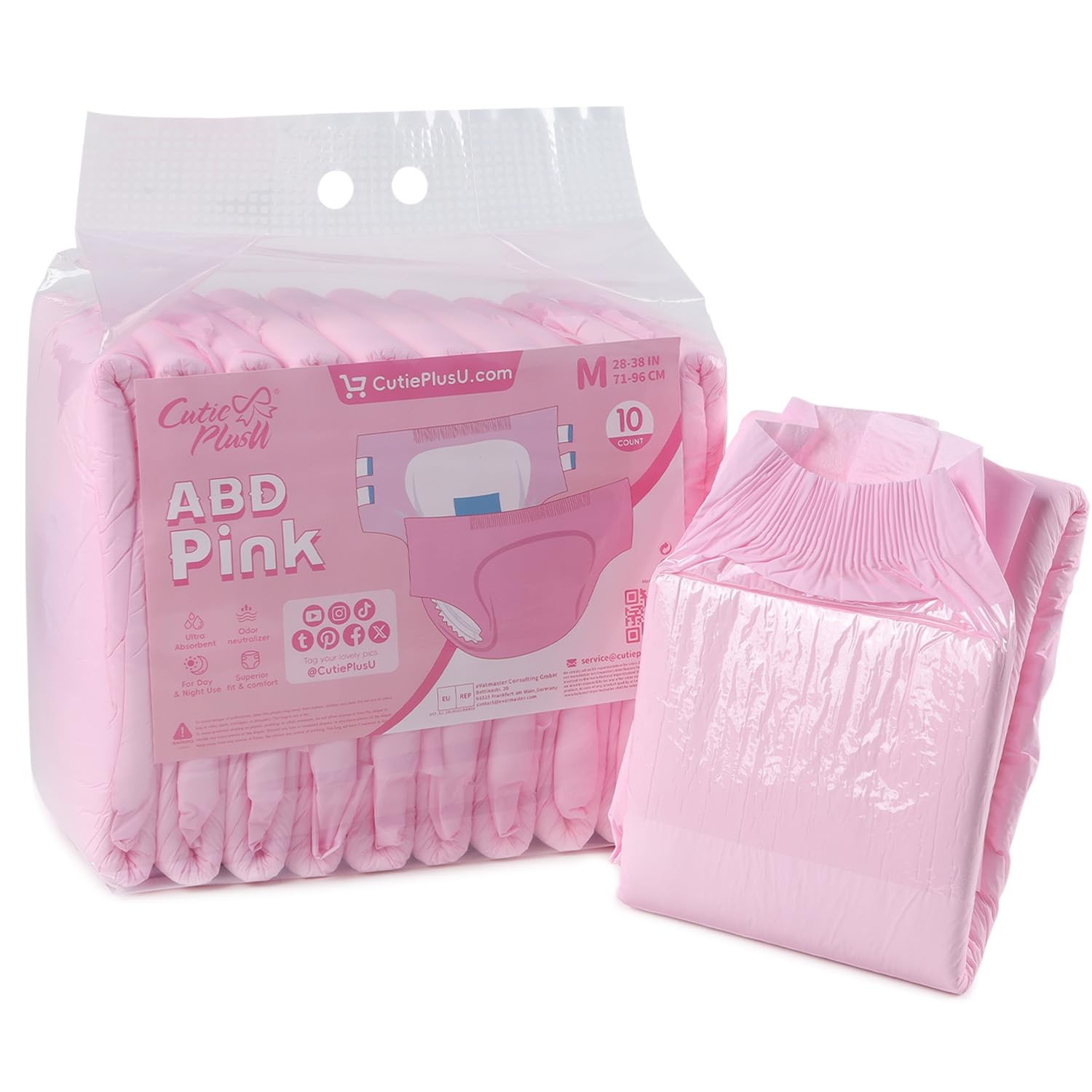 CutiePlusU Disposable Diaper Protective Underwear Absorbent Briefs Dry Surfac…