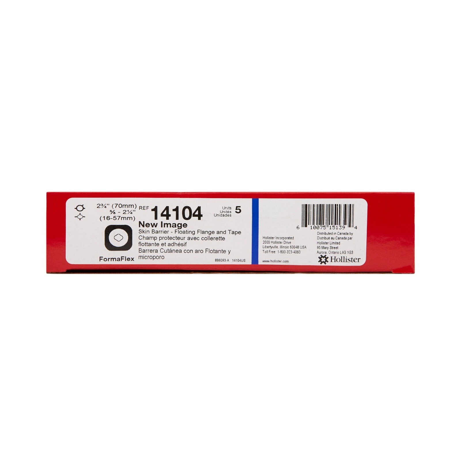 5 Hollister 14104 New Image FormaFlex Barrier, 2-3/4” Flange ( 5 )