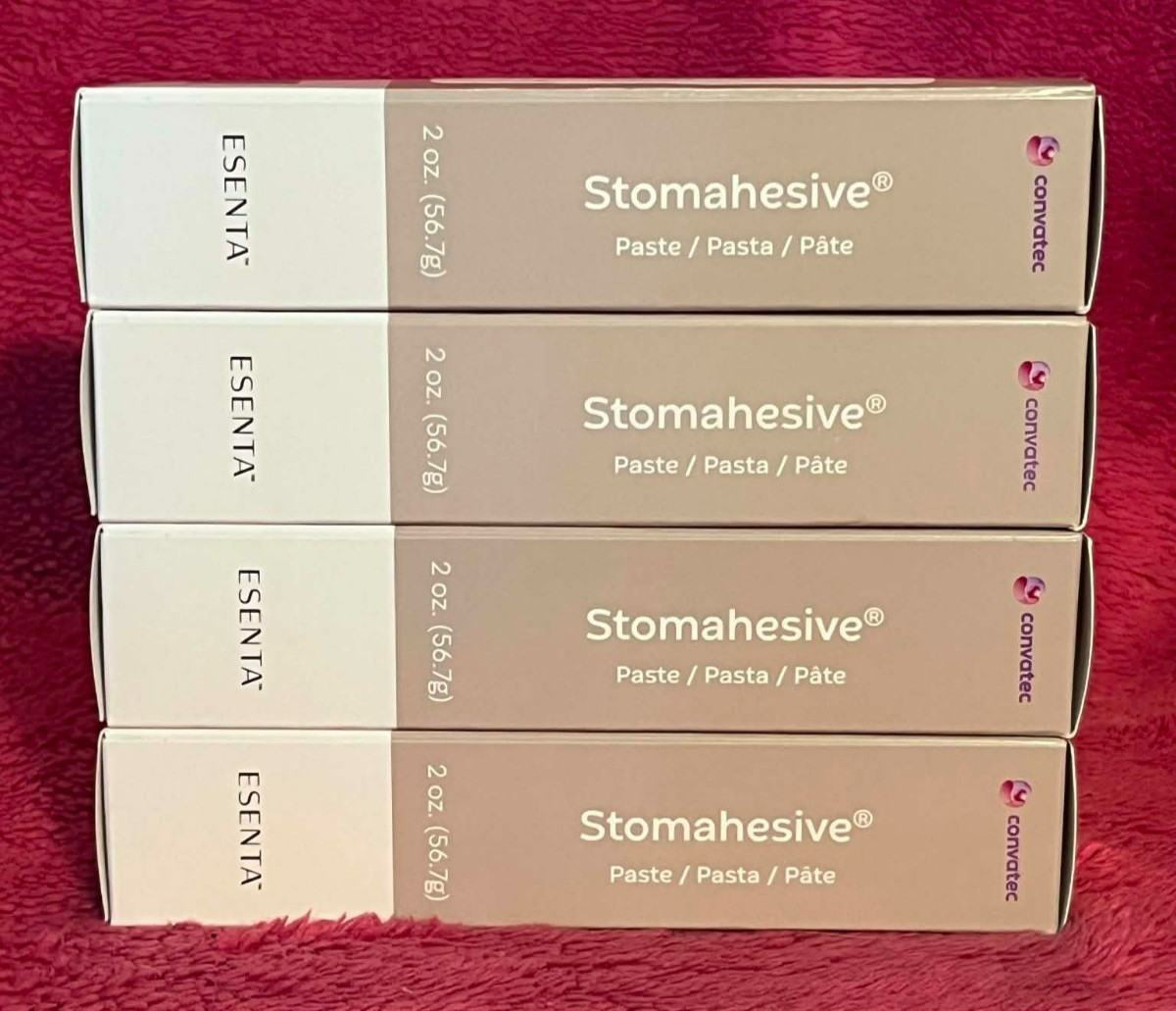 4 Tubes ConvaTec Esenta Stomahesive 2oz Stoma Paste 183910 exp. 2031 NEW