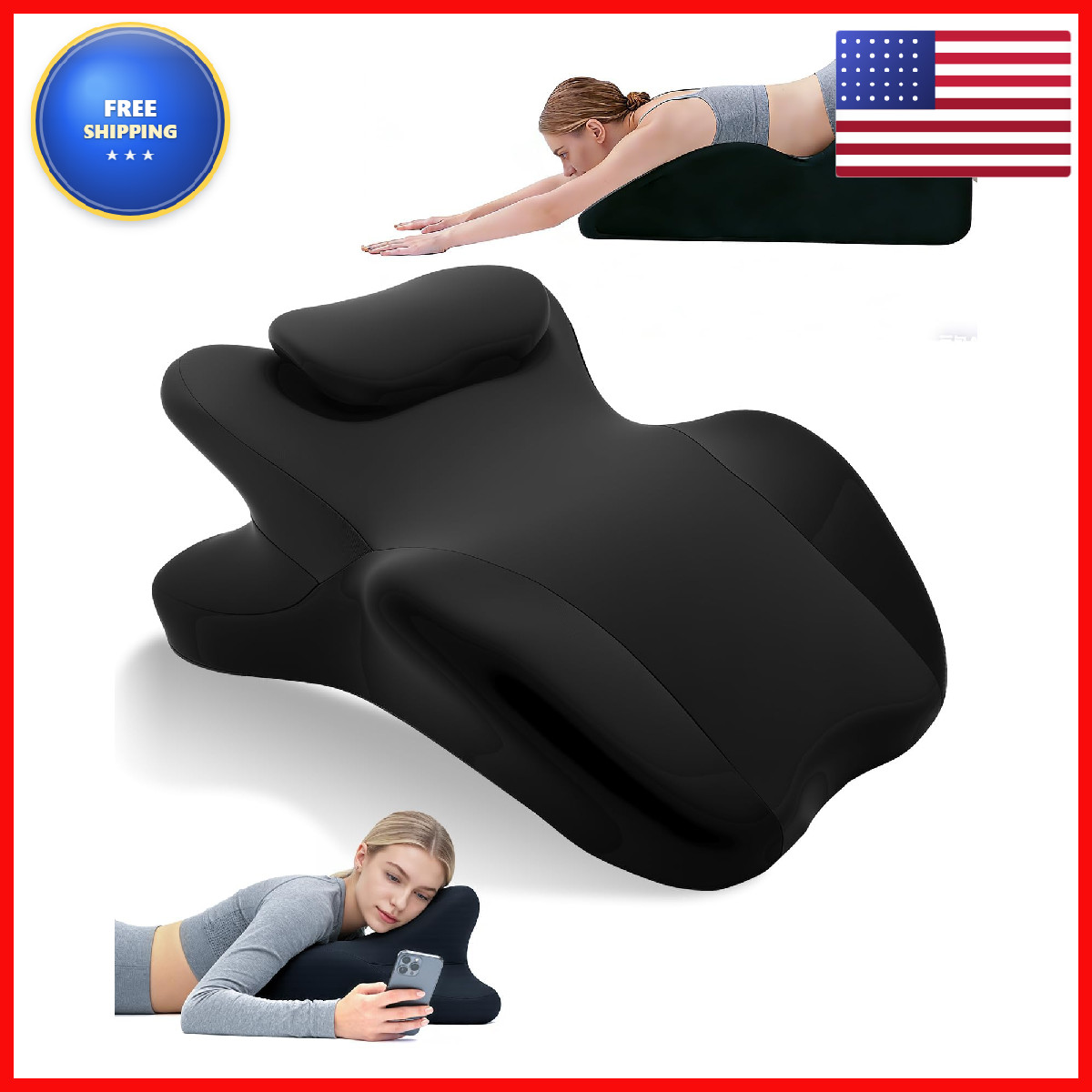 Ingdgnoso Memory Foam Wedge Pillow For Couples Intimacy 27 Degree Ergonomic Sex