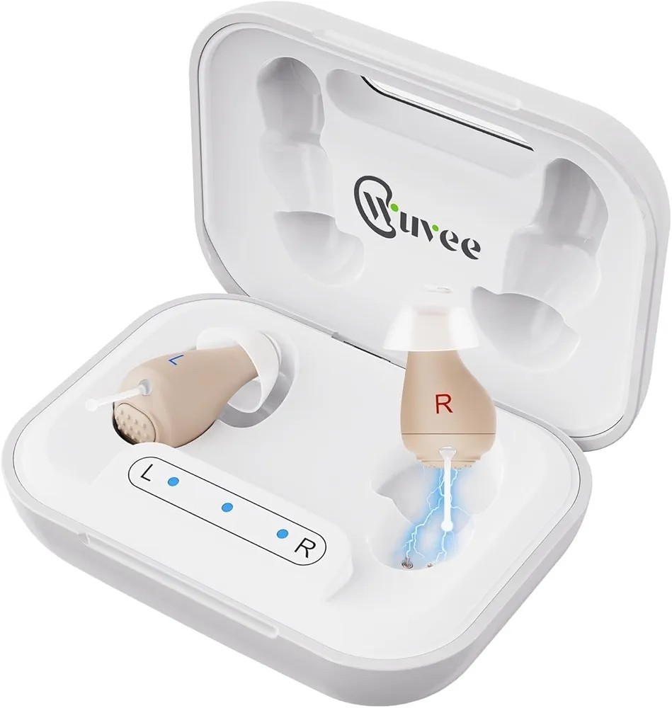 OTC Hearing Aids for Seniors, Rechargeable Hearing Aid Amplifiers Devices with