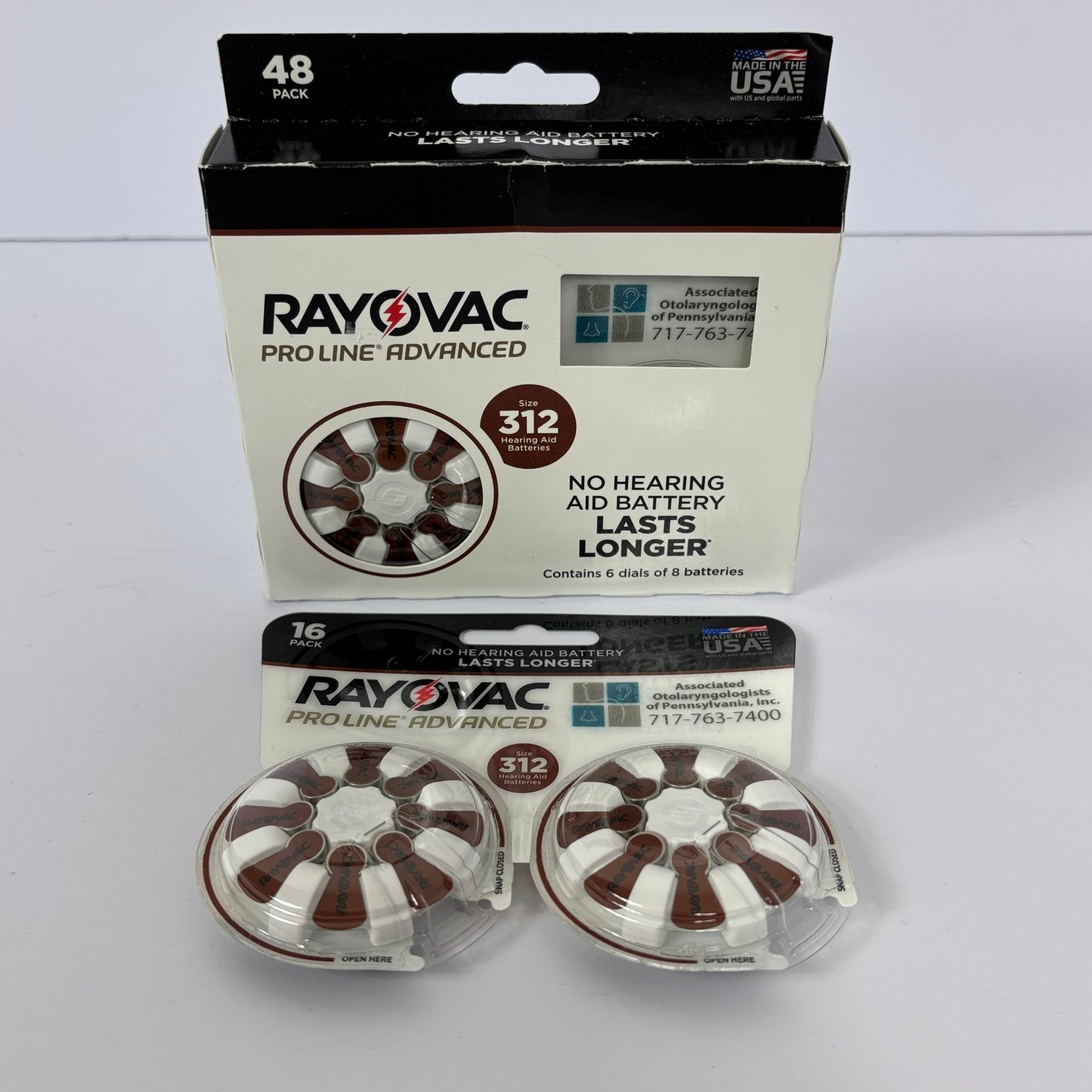 Rayovac Pro Line Advance 312 Hearing Aid Battery 4x 16 Packs Count NEW OLD STOCK