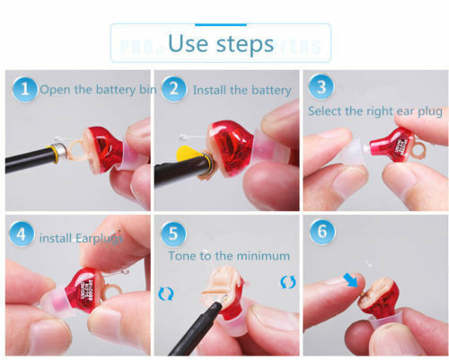MiNi Digital Invisible Hearing Aid CIC Small Sound Voice Amplifier Enhancer US