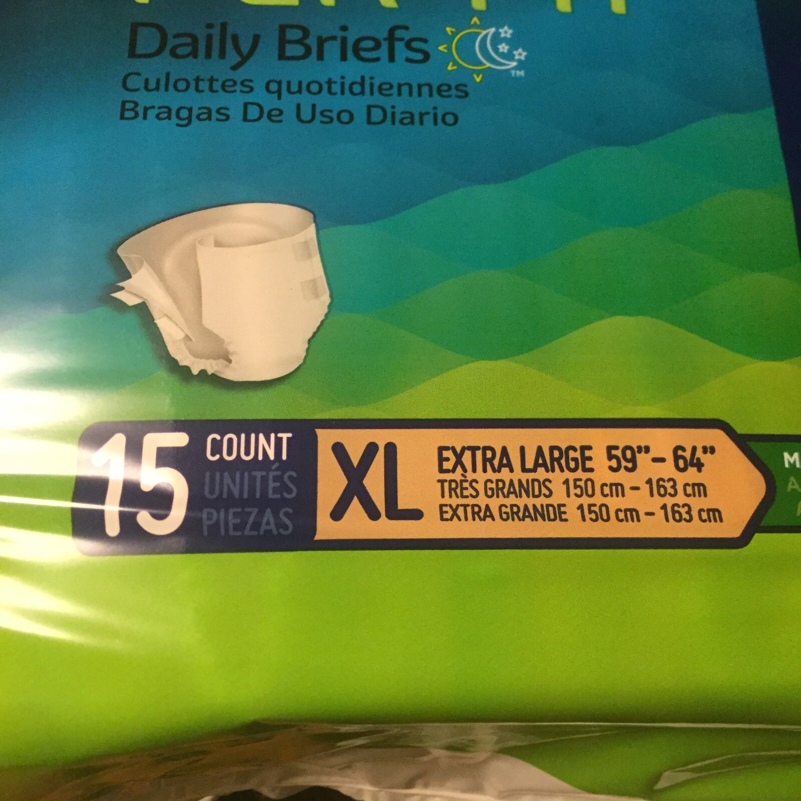 Prevail Per-Fit PF-014/1 AdultBriefs Diapers With Tabs XL Extra Absorbency 14 Ct