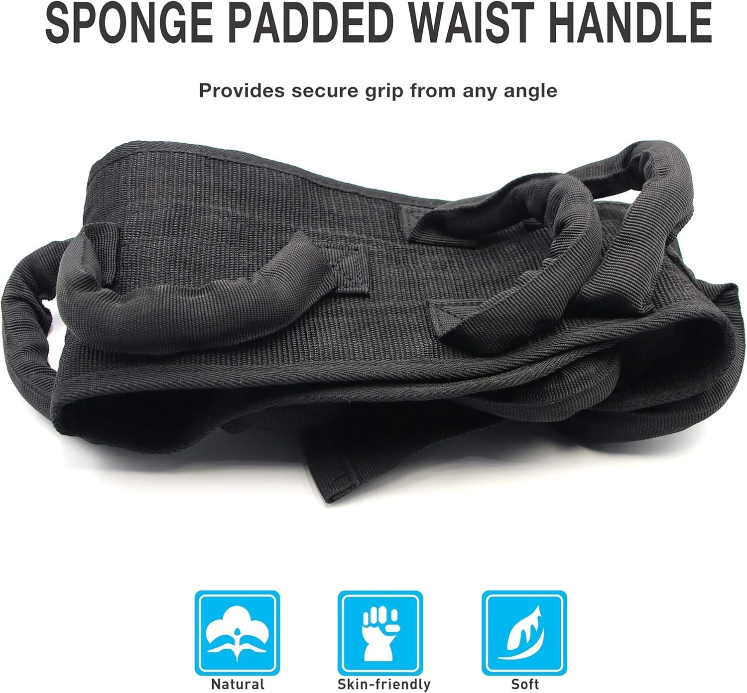 Gait Belt with Padded Handle, Seat Belt for Wheel Chair,Transfer Belts Gait B…