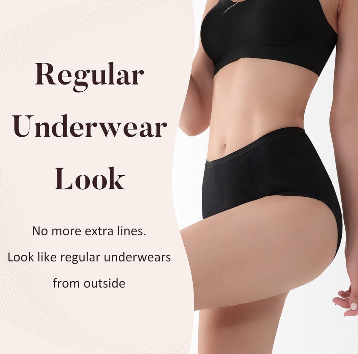 Washable Urinary Incontinence Cotton Underwear Leak Proof Protective Large