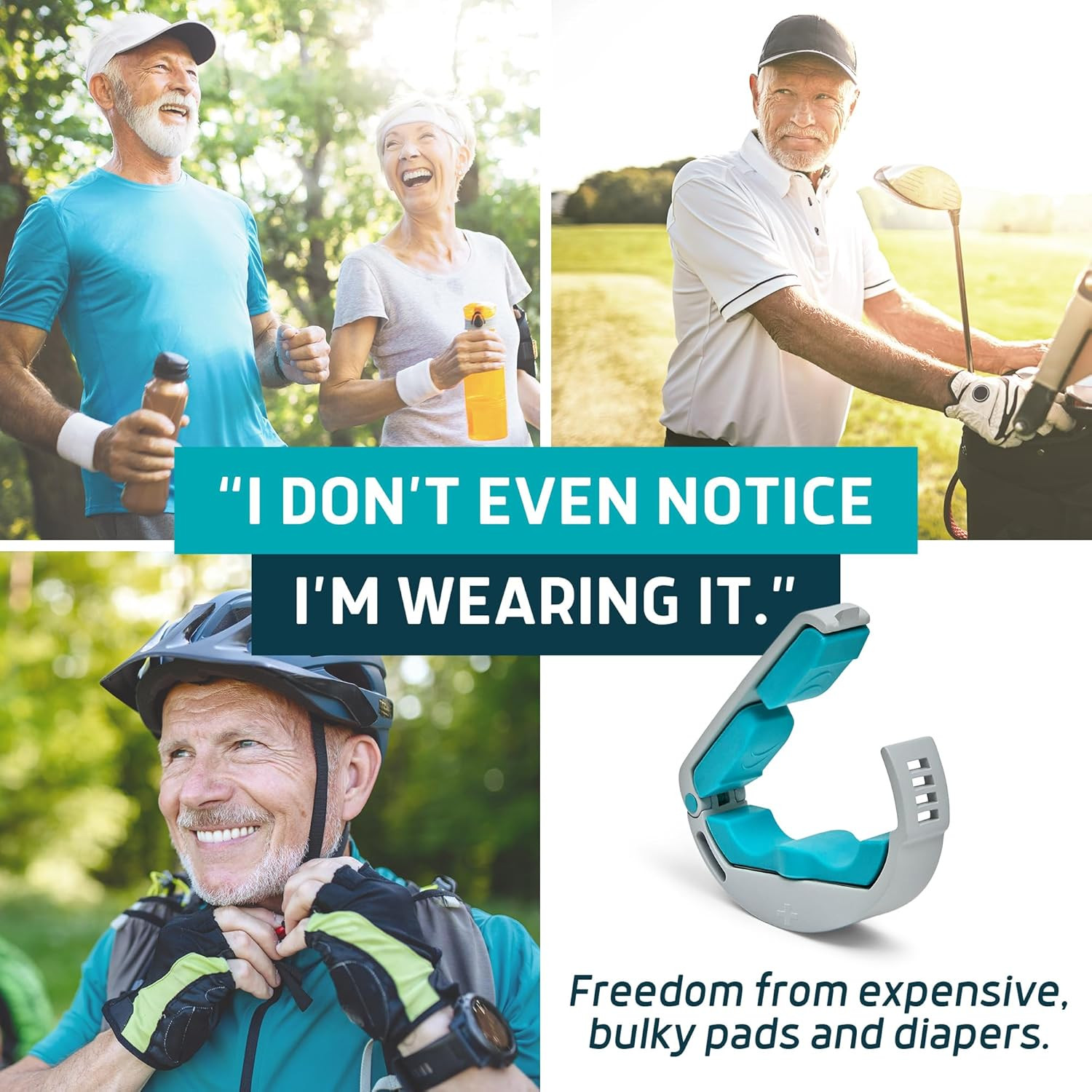 LUNDERG Versa Clamp- Light & Comfortable Male Incontinence Clamp with Adjustable