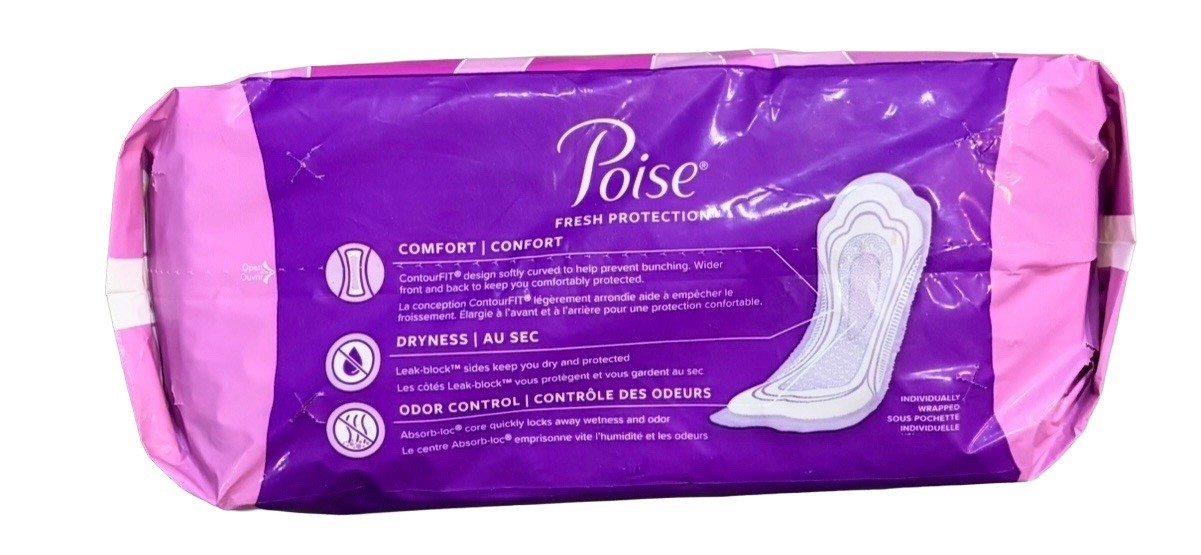 Poise Fresh Protection Pads Ultimate Regular Absorbency #6 33 Ct Sealed Pack