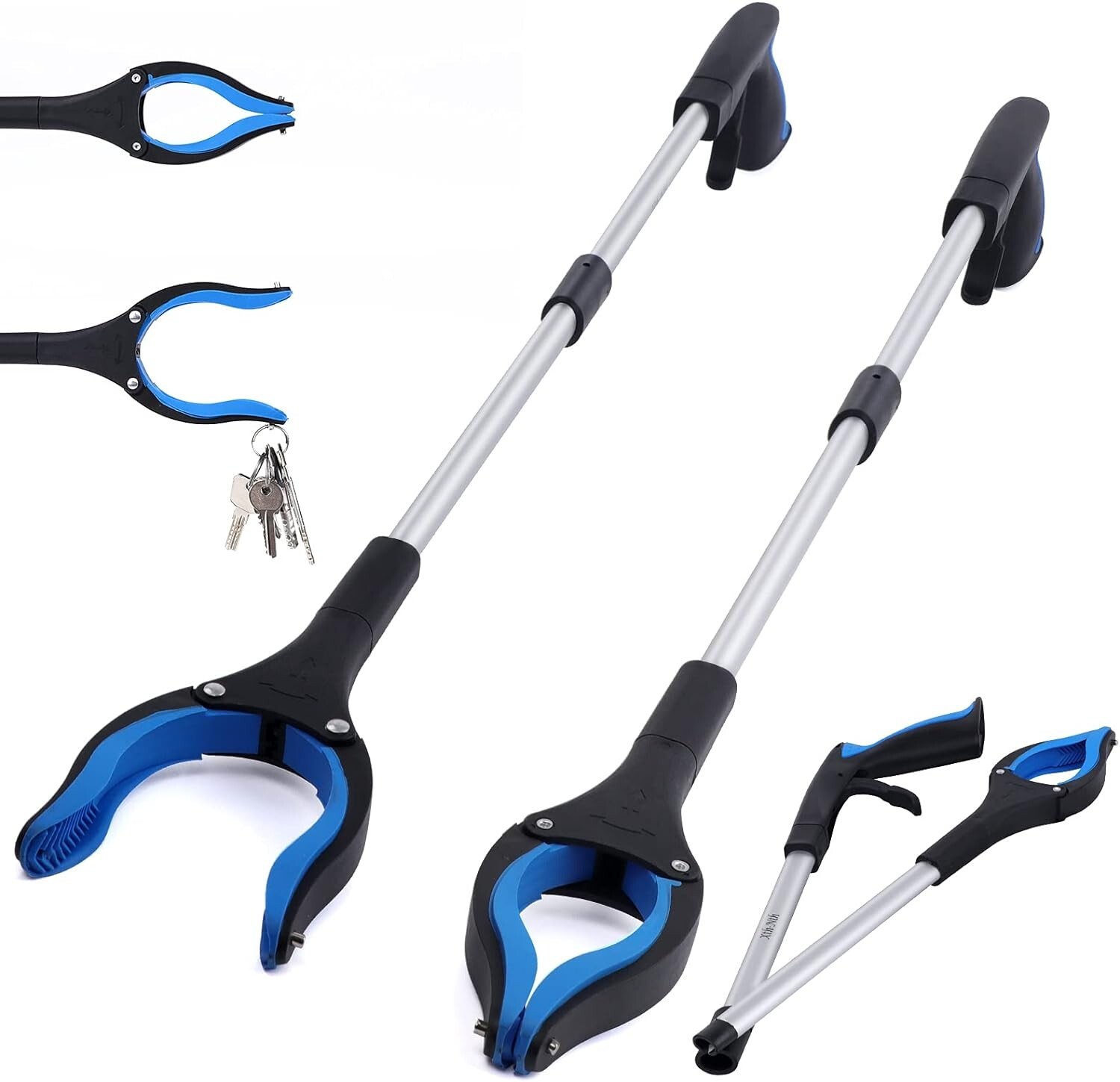 32-Inch Extra Long Grabber Reacher Tool – Foldable, Magnetic & Lightweight
