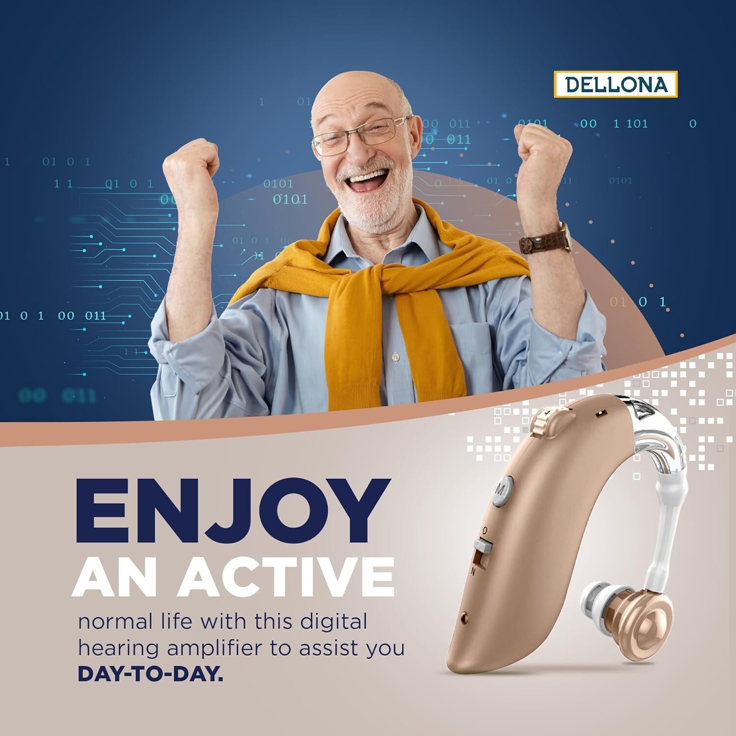 High-Performance Hearing Aids for Seniors Severe Hearing Loss, (Pair) Recharge