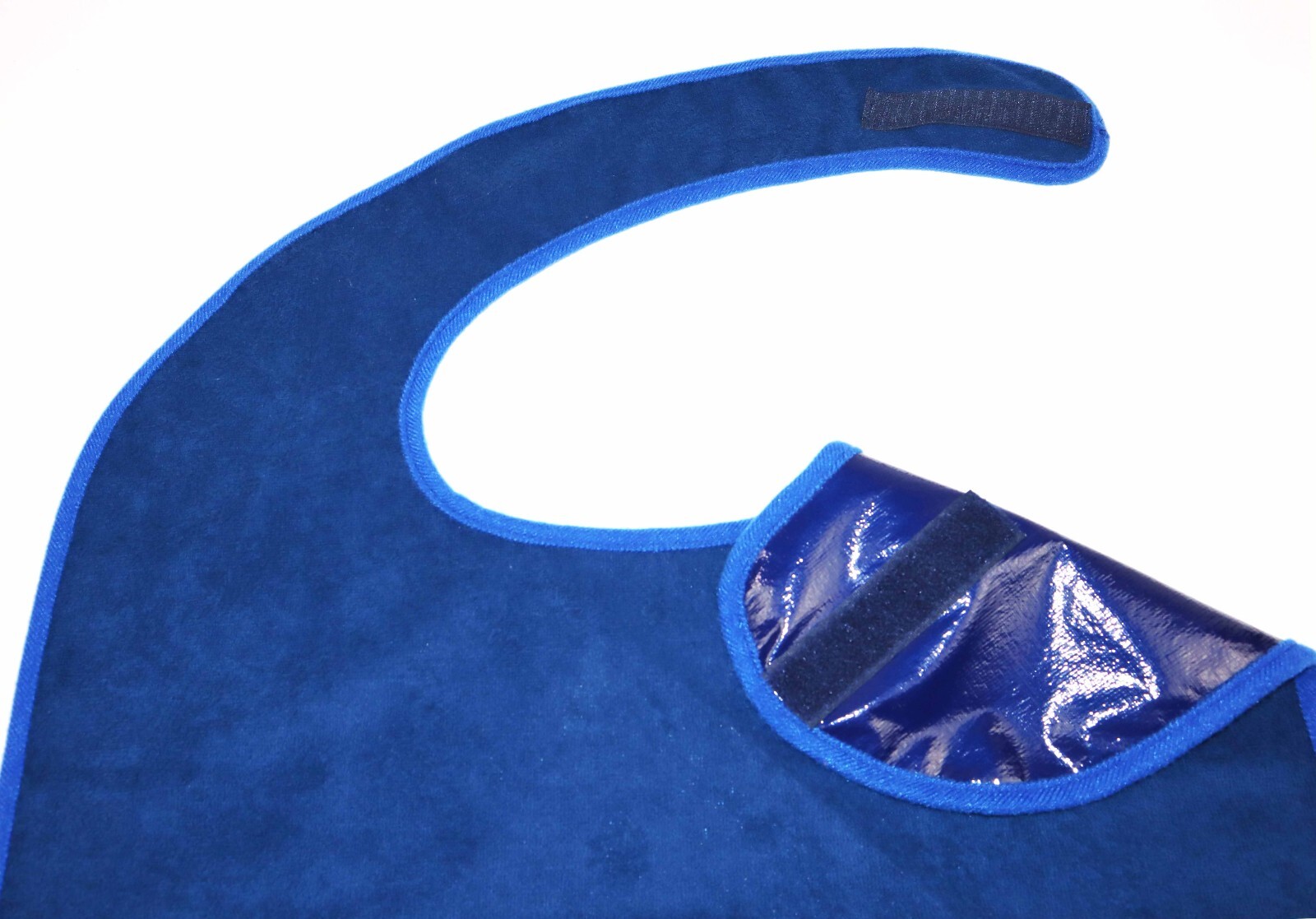 Adult Bibs Set of 3 Premium Quality Terry Cloth Reusable & Washable EZ On/Off