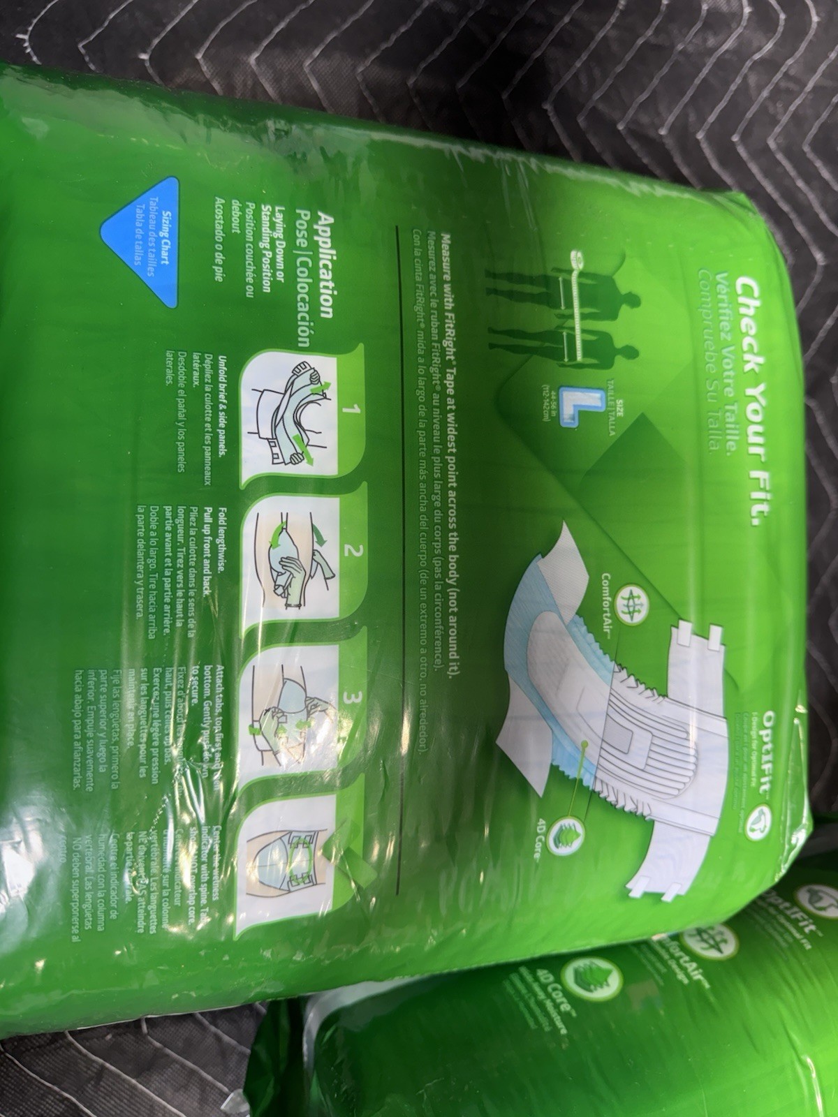 Adult Bundle Lot Comfortair Fitright Medline Optifit Pull Tab Briefs 40 Ct Sz L