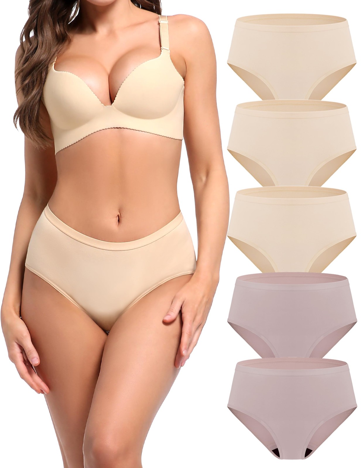 5 Pack Medium AIRCUTE Washable Adult Urine Incontinence Underwear Women Leak