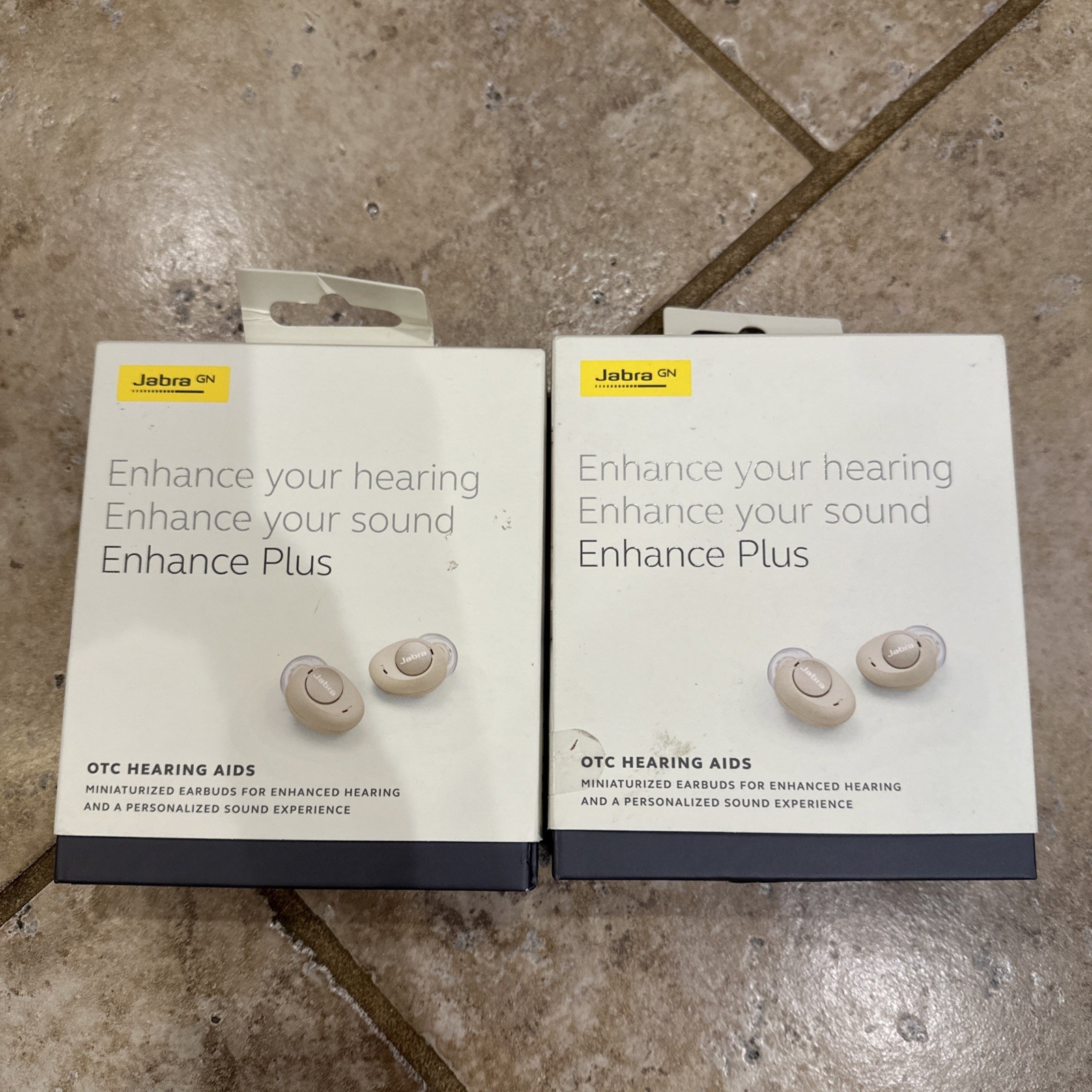 Jabra Enhance Plus OTC Hearing Aids UNTESTED 2 Sets READ