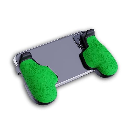 PUK Phone Gaming Grip – Black & Green Ergonomic Mobile Game Handle with