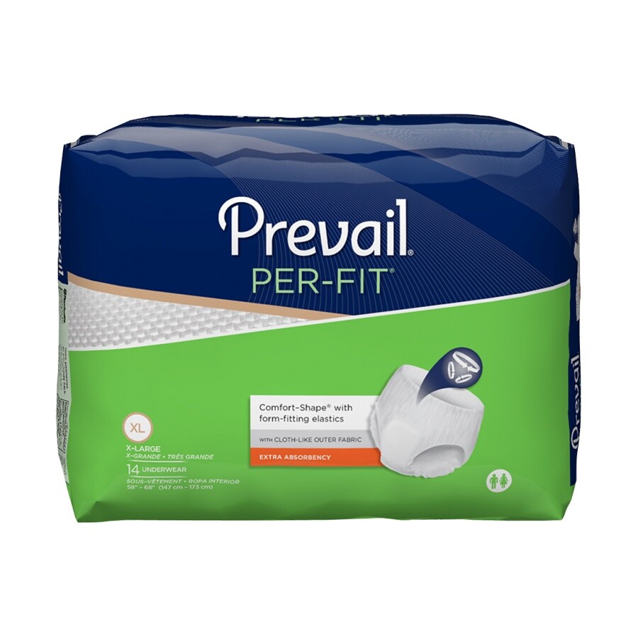 Per-Fit Protective Underwear X-Large, 58 – 68 Inch, 14 Count, 4 Pack