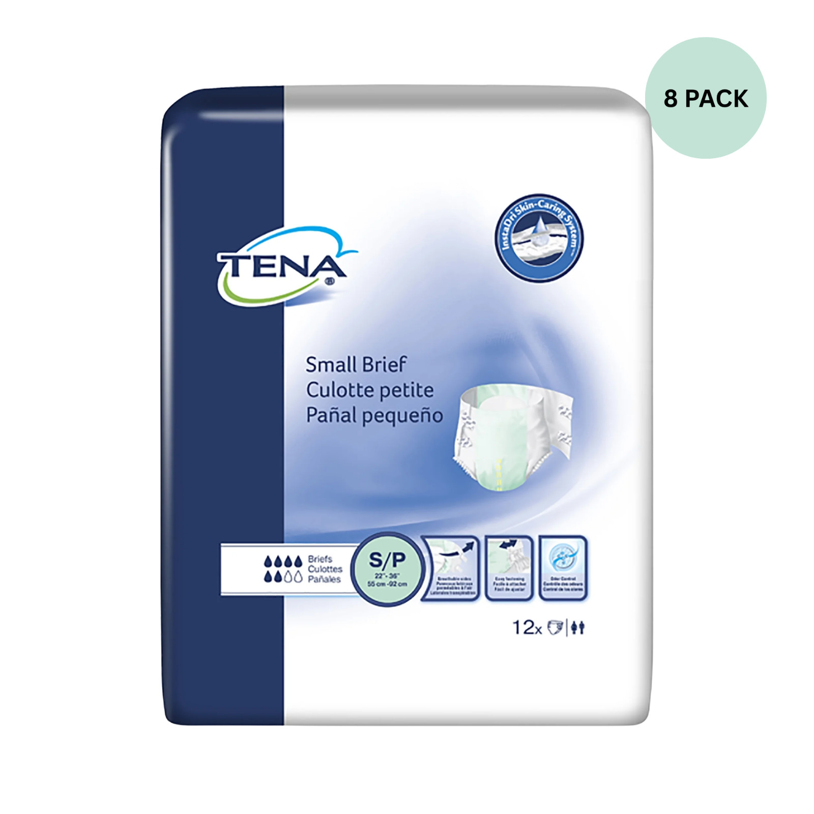 TENA Small Brief Small Petite 22″ – 36″ 1 pack (96 count)