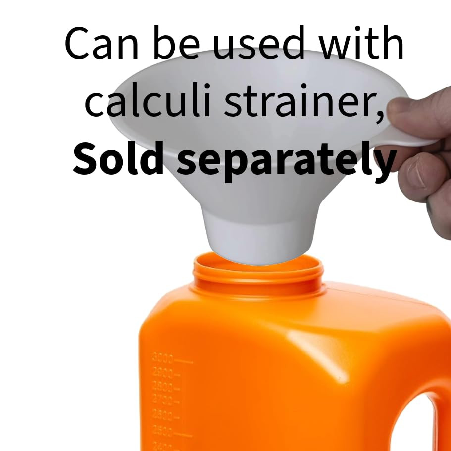 24-Hour Urine Collection Bottle 1 – Large Graduated Container with Easy-Grip Han