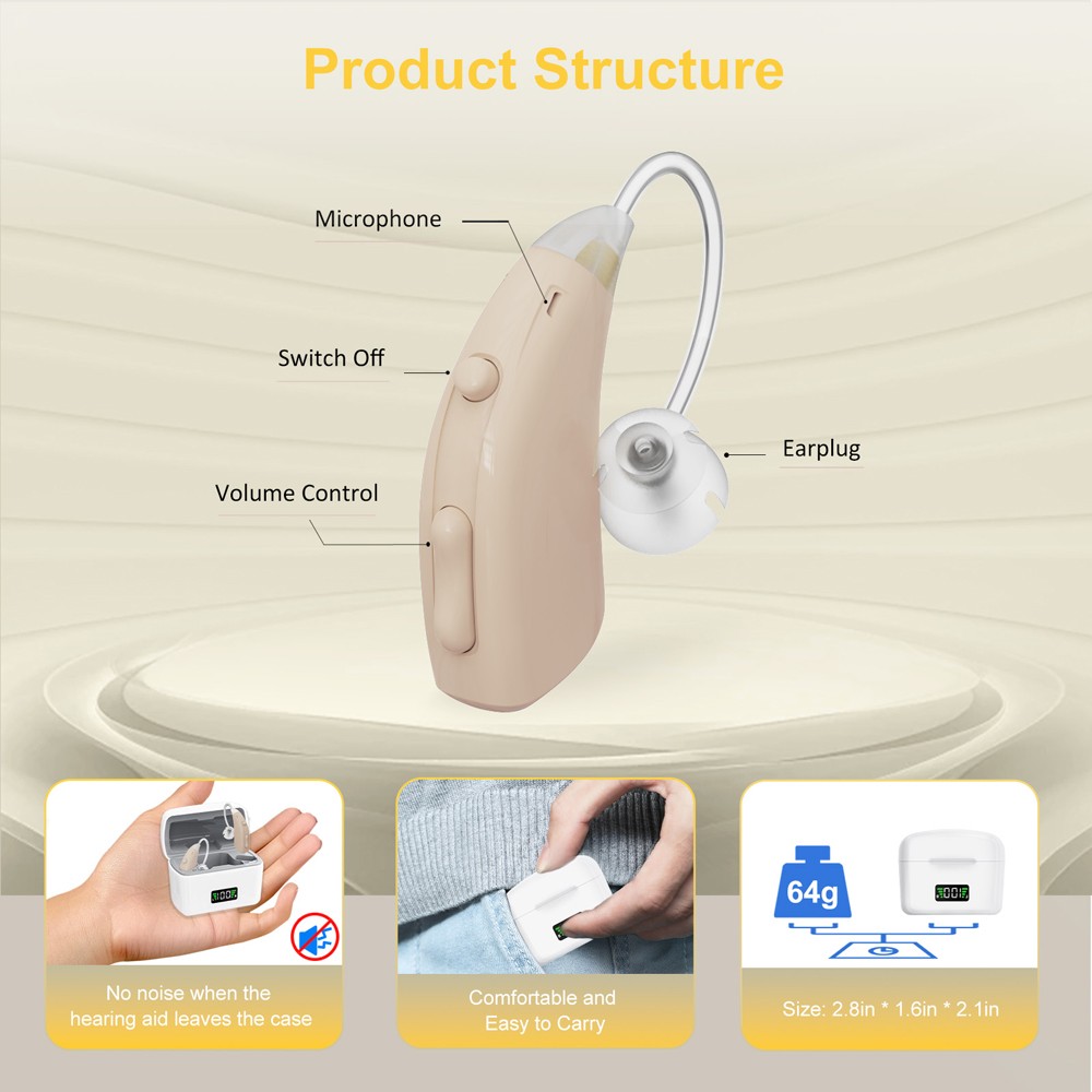 2026 OTC Hearing Aids for Seniors, High-power Digital Rechargeable Hearing Aids