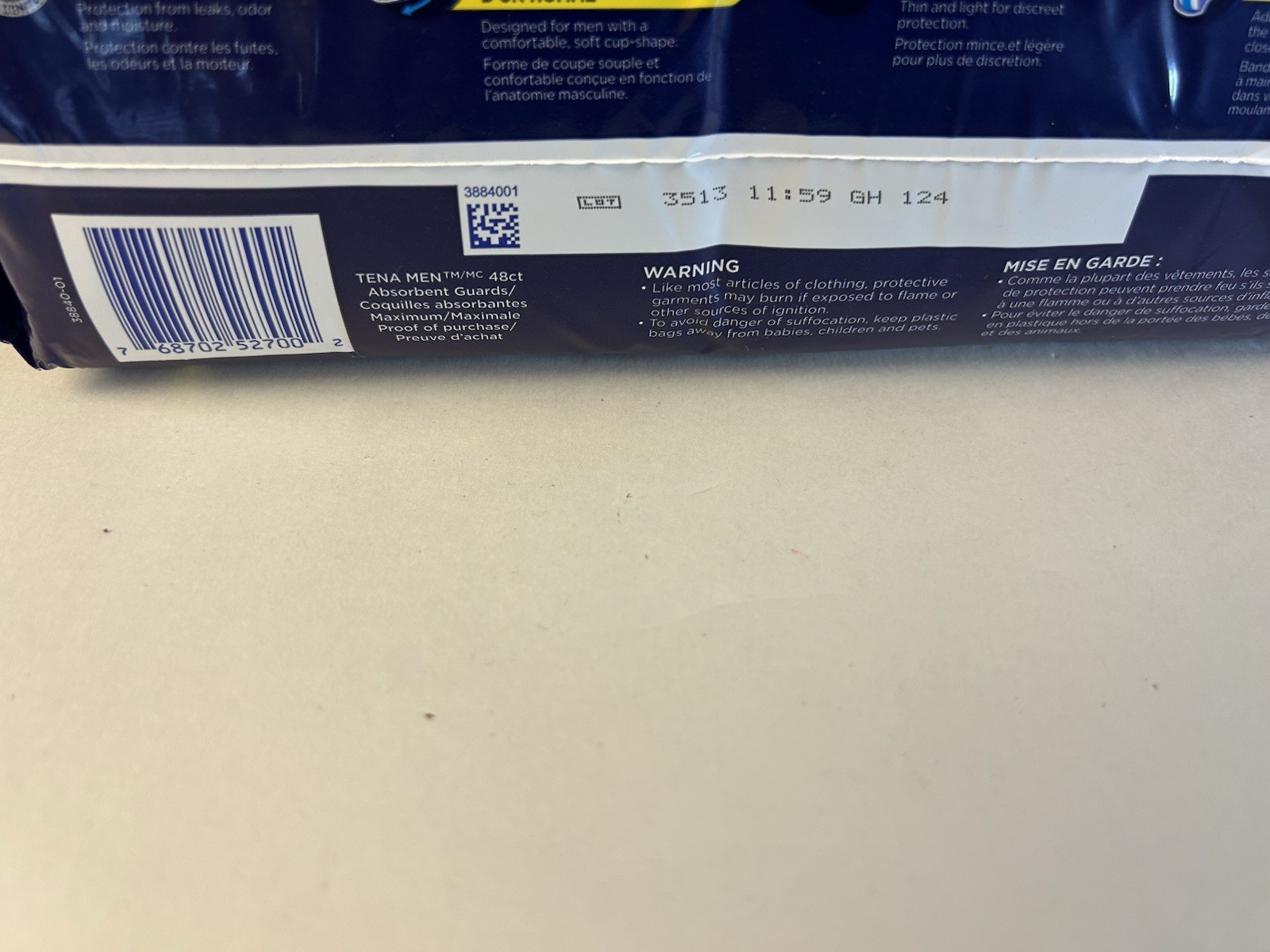 Tena Incontinence Guards for Men Moderate Absorbency 48 Count New Sealed