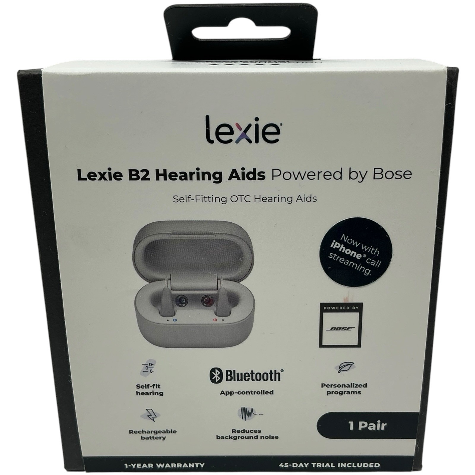 NEW Lexie B2 Powered by Bose OTC Rechargeable Hearing Aids – In Sealed Box