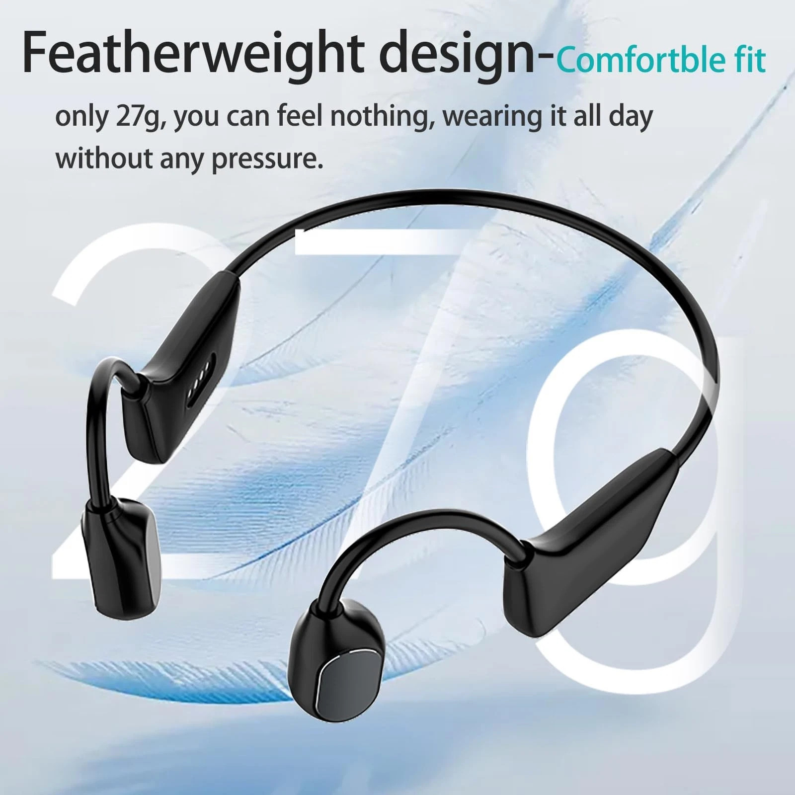 Bone Conduction Hearing Aids Hearing Wireless Open Ear Bluetooth 5.3 Earphones