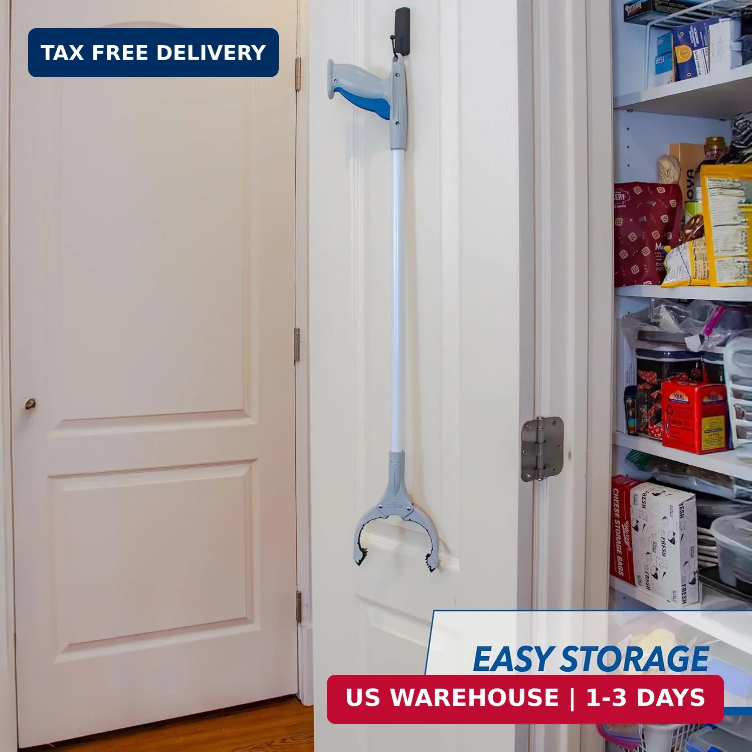 Unger 32″ Grabber Plus Reacher Tool and Trash Picker Upper, Built-In Magnet and