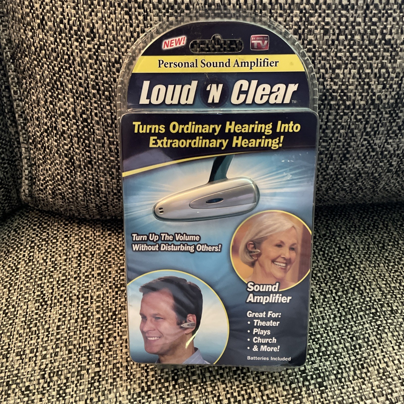 Loud N Clear Personal Sound Amplifier Ear Piece New Sealed As Seen On TV