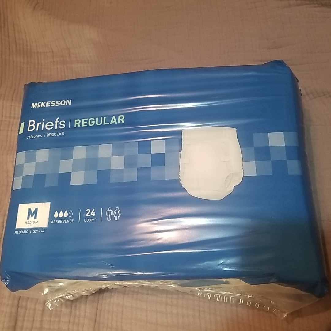 McKesson Briefs Regular Adult Diapers Disposable Medium (Pack of 24) BRCLMD