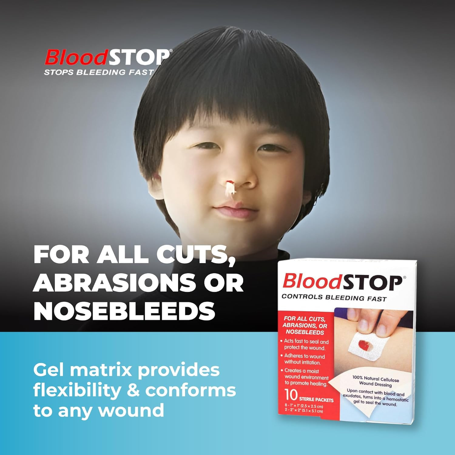 -Hemostatic Dressing: Controls Bleeding Fast, Natural, Plant-Based Wound Dressin