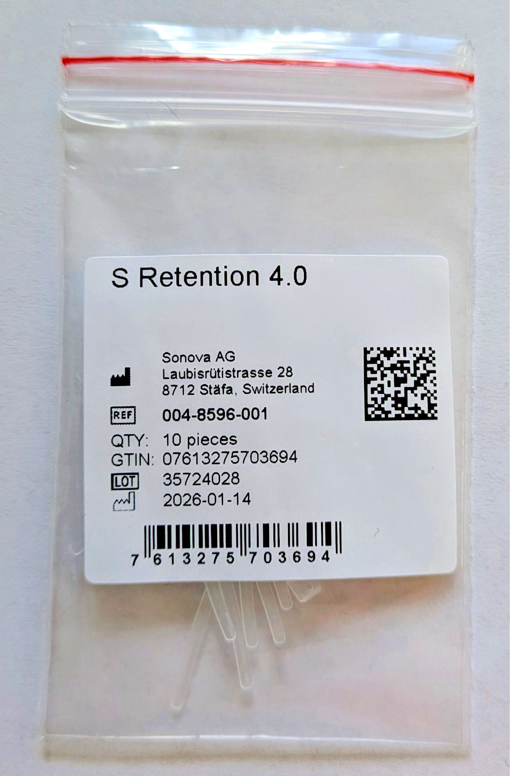 Phonak/Unitron Retention Locks Standard Retention 4.0 10 Pack 004-8596-001 OEM