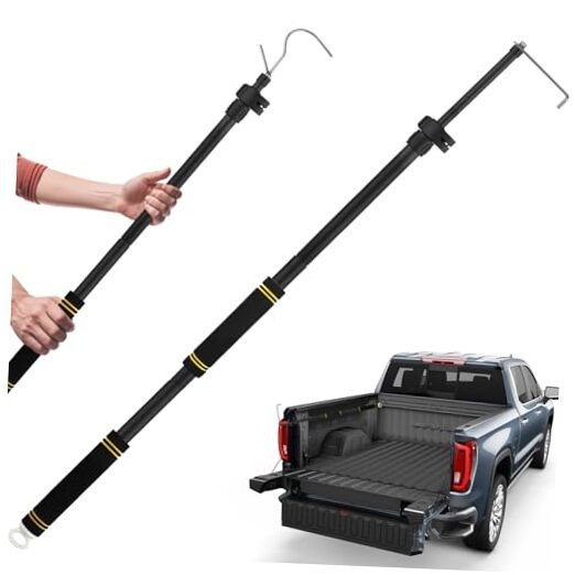 Truck Bed Grabber Tool Heavy Duty, Grabber Truck Cargo Retriever Long Handle