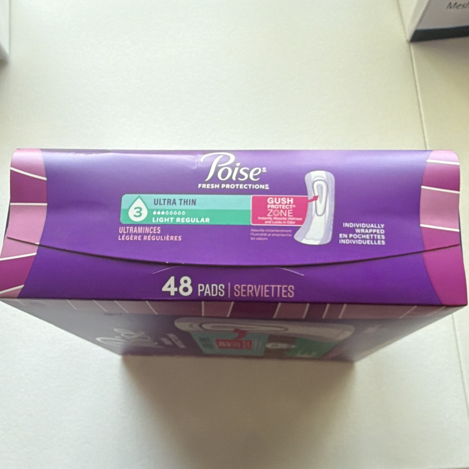 Poise Fresh Protection Ultra Thin Incontinence Pads Light Regular 48, Odor