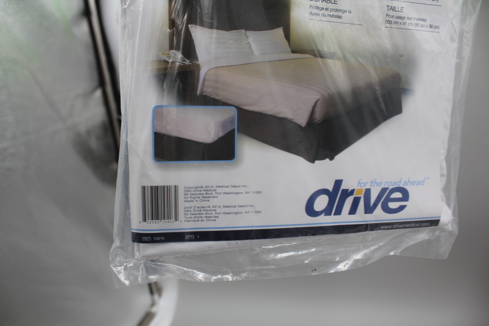 NEW! DRIVE Contoured Protective Medical Mattress Cover Size Twin 80″x36″x6″