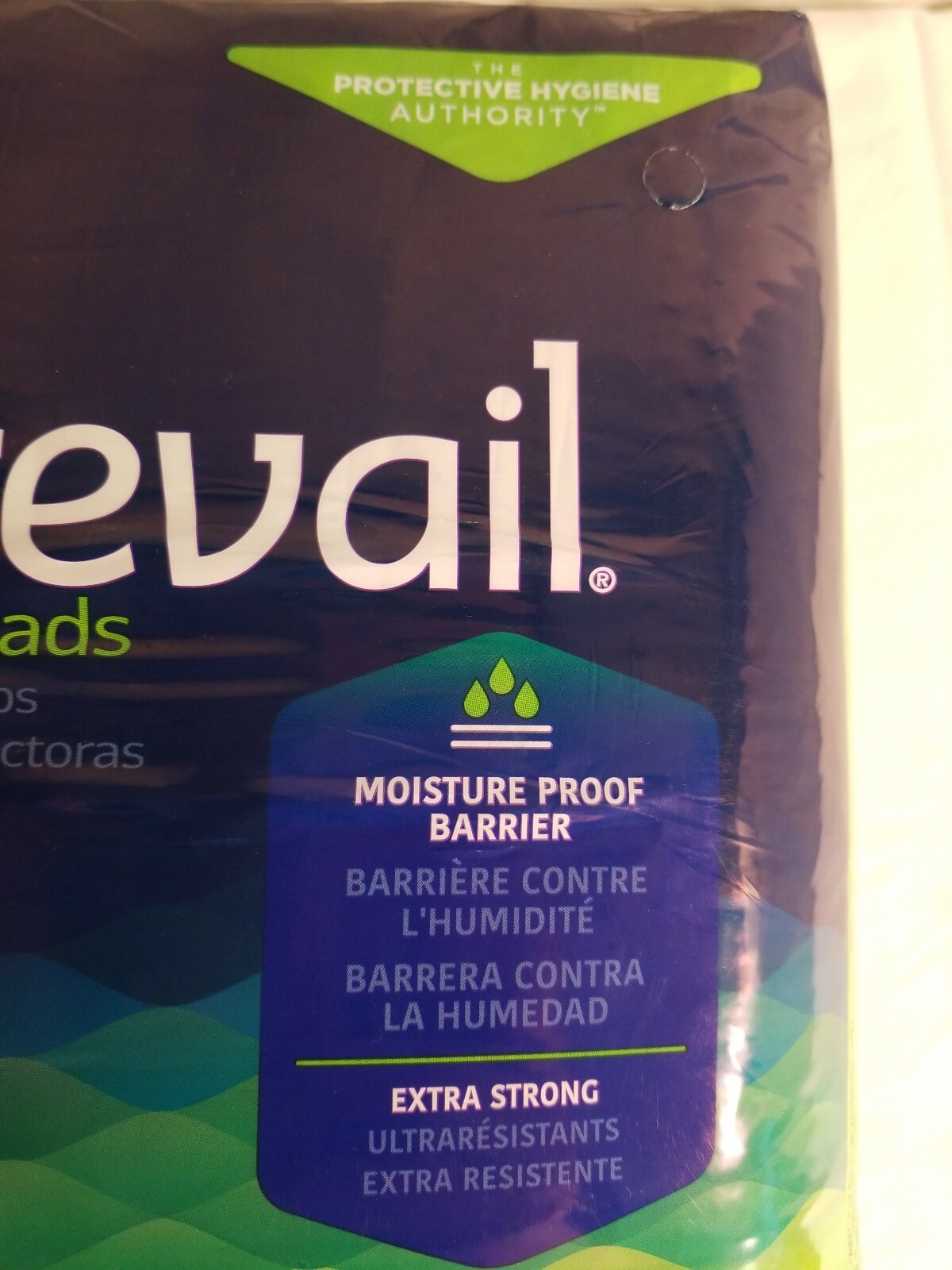 Prevail Underpads Size large, 15 Count, moisture proof barrier, extra strong