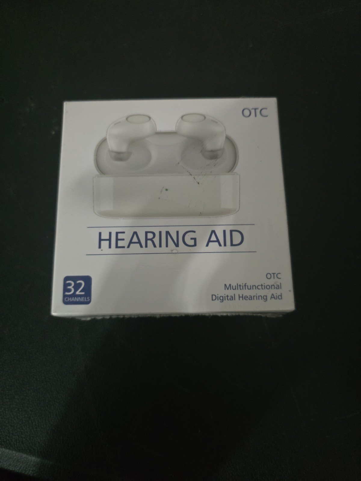 OTC 32-Channel Adult Hearing Aid Pair – Rechargeable CIC Digital Noise Reduction